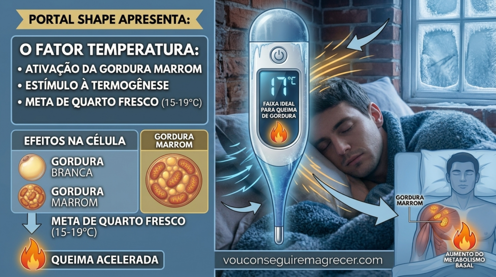 dormir em quarto com a temperatura baixa ajuda a queimar gordura
